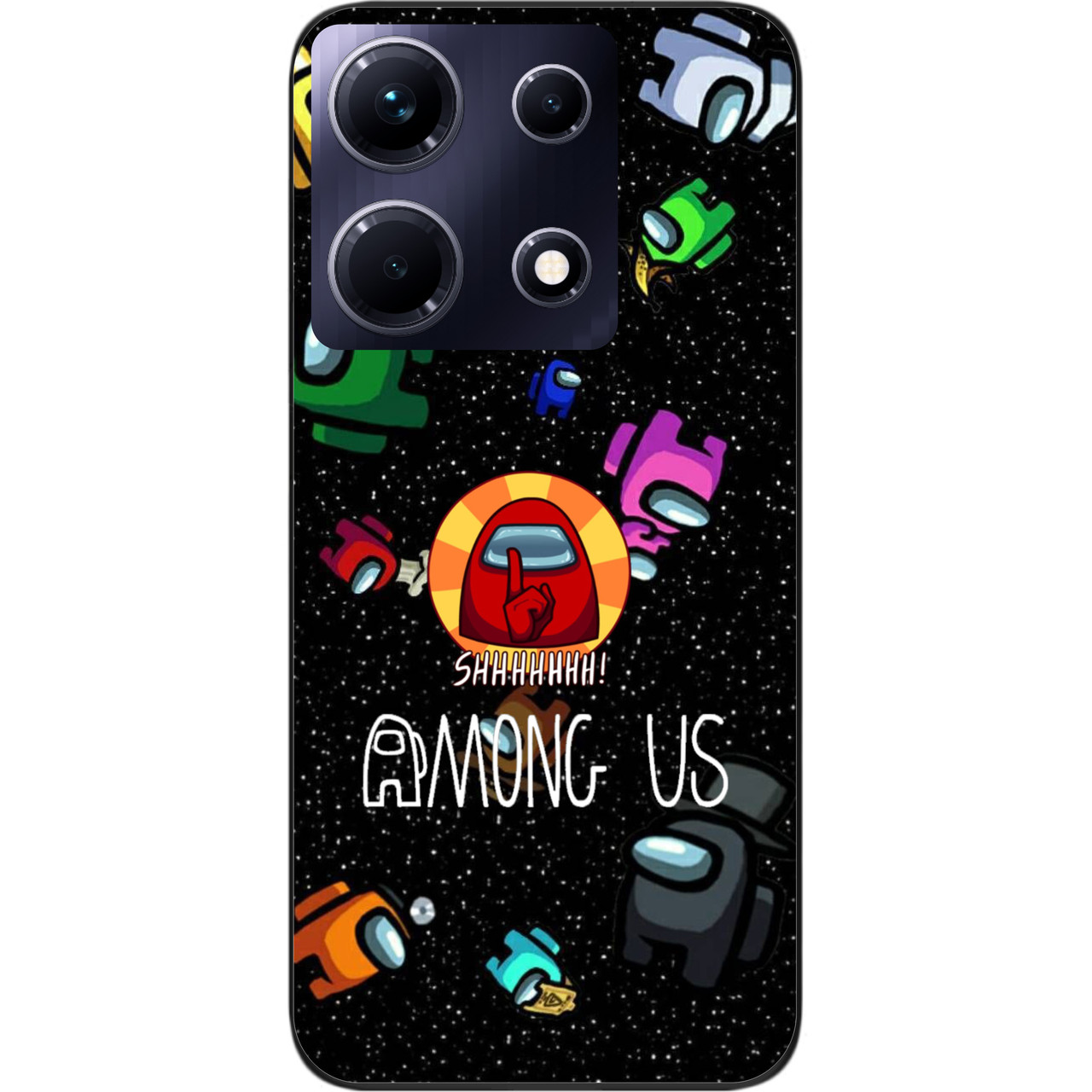 Силіконовий чохол Case для Infinix Note 30 4G (X6833B) з картинкою Among Us Тихо