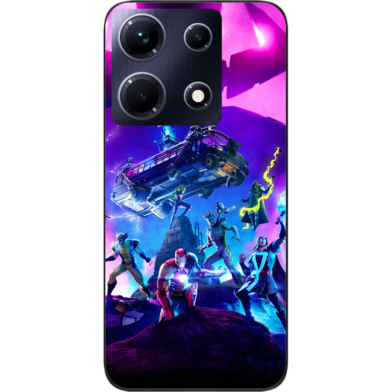 Силіконовий чохол Case для Infinix Note 30 4G (X6833B) з картинкою Ігри Битва