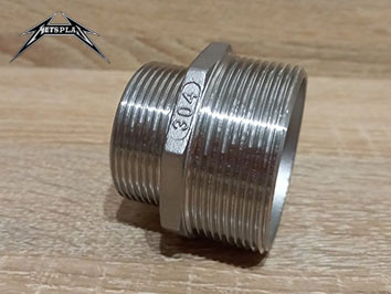 Ніпель перехідний нержавіючий Ду50 х Ду20 (2"х3/4") AISI 304