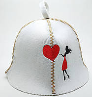 Набір шапок Luxyart Закохані 2 шапки, натуральна повсть, Білий (LA-460) HR, код: 1475738