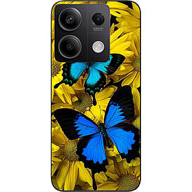 Силіконовий чохол Case для Xiaomi Redmi Note 13 5G з картинкою Сині метелики