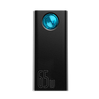 Портативный аккумулятор павербанк Baseus Amblight Digital Display Fast Charge 30000 mAh 65W Black (PPLG000101)