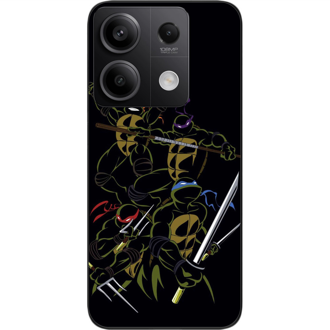 Силіконовий чохол Case для Xiaomi Redmi Note 13 5G з картинкою Герої черепашка