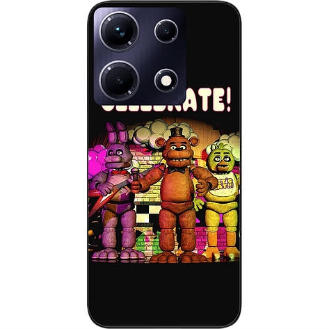 Силіконовий чохол Case для Infinix Note 30 4G (X6833B) з картинкою Виступання тріо роботів, фото 1
