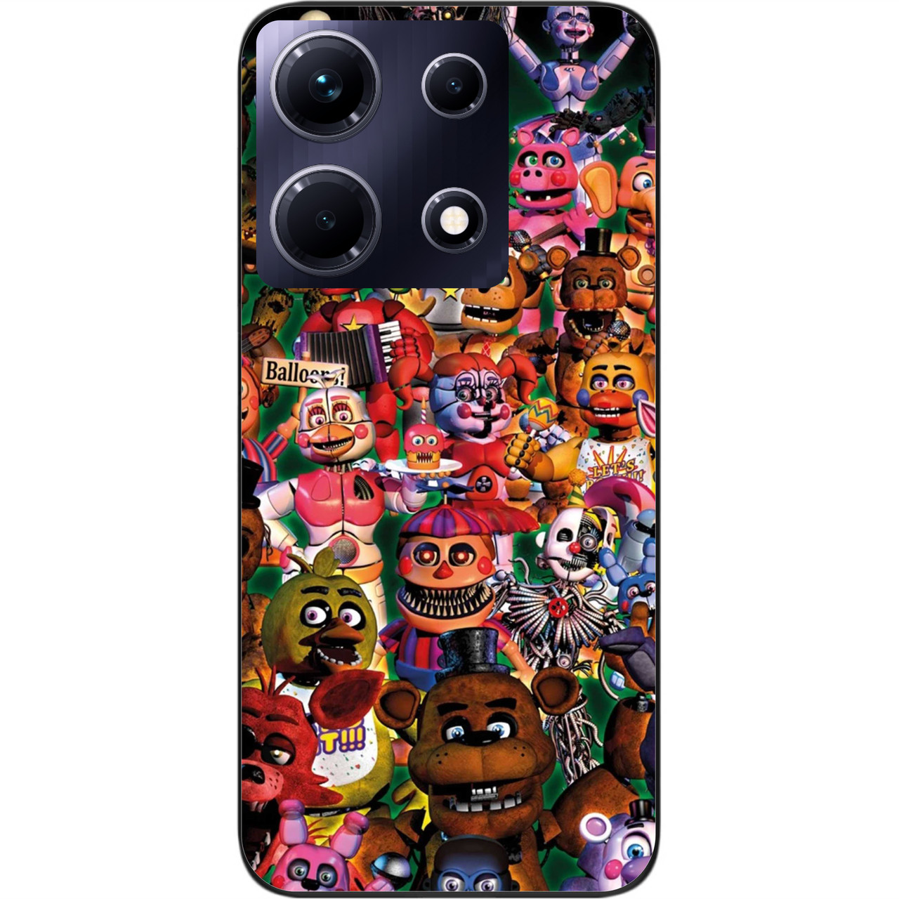 Силіконовий чохол Case для Infinix Note 30 4G (X6833B) з картинкою Аніматроніки