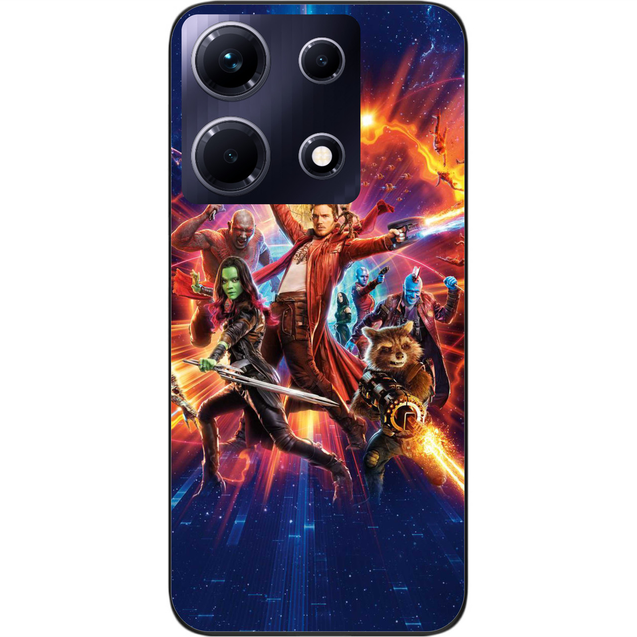 Силіконовий чохол Case для Infinix Note 30 4G (X6833B) з картинкою Стражі Галактики