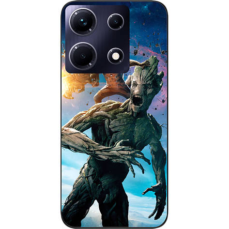Силіконовий чохол Case для Infinix Note 30 4G (X6833B) з картинкою Грут і Єнот, фото 1