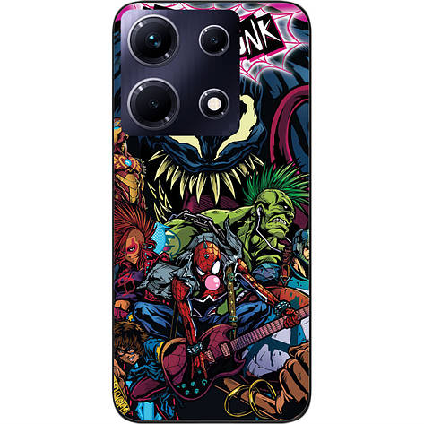 Силіконовий чохол Case для Infinix Note 30 4G (X6833B) з картинкою Spider-Punk, фото 1