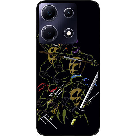 Силіконовий чохол Case для Infinix Note 30 4G (X6833B) з картинкою Герої черепашка, фото 1