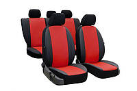 Авточехлы из эко кожи Seat Toledo (1991-1999) POK-TER PERLINE с красной вставкой MD, код: 8353080