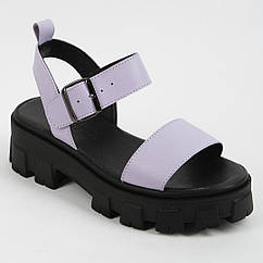 Босоніжки жіночі шкіряні 339642 р.36 (23,5) Fashion Фіолетовий, 8346180 — 207