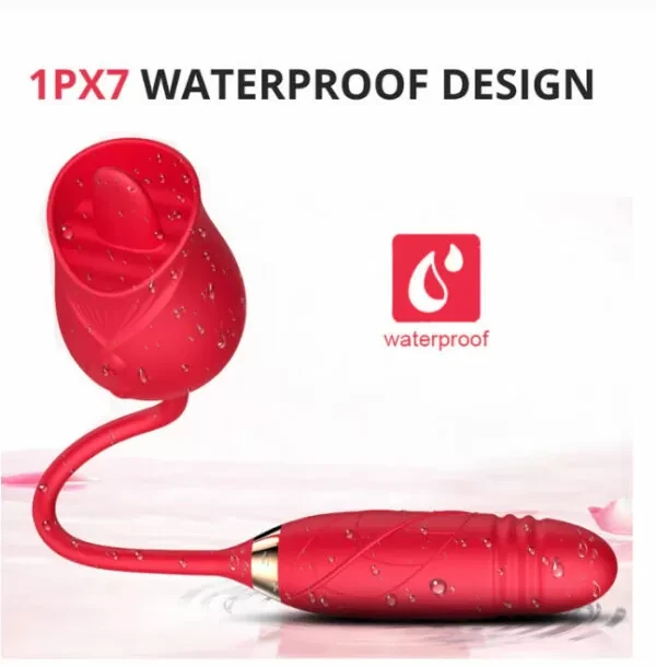 Вібратор Pink Tongue Vibrator 2в1 iC227