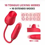 Вібратор Pink Tongue Vibrator 2в1 iC227, фото 4