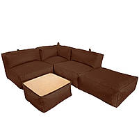 Комплект бескаркасной мебели Блэк Tia-Sport (sm-0692-6) коричневый MD, код: 6537680