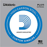 Струна D'Addario PL011 Plain Steel .011 HR, код: 6839058