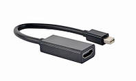Адаптер Cablexpert (A-mDPM-HDMIF4K-01) MiniDisplayPort-HDMI, черный MD, код: 6754098
