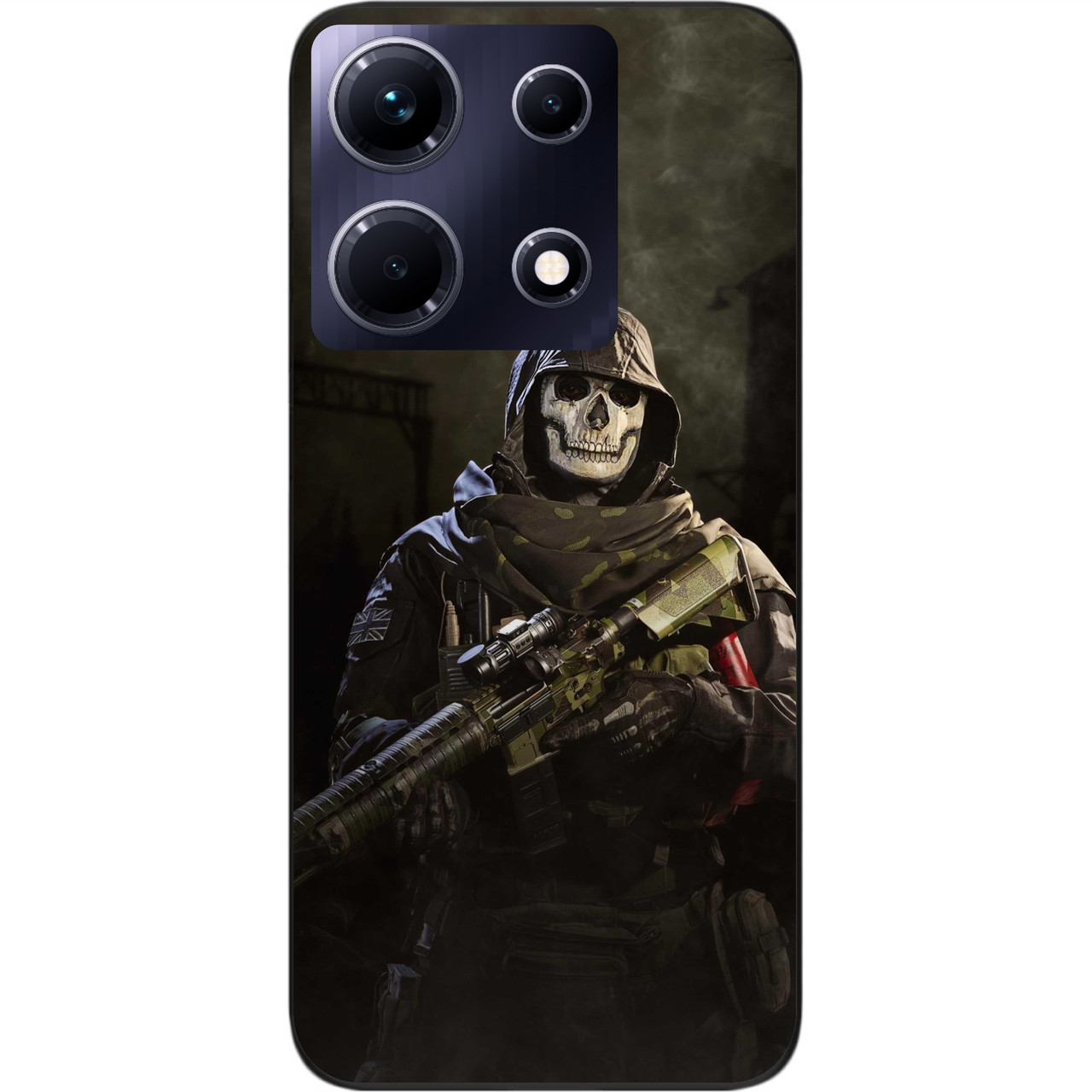 Силіконовий чохол Case для Infinix Note 30 4G (X6833B) з картинкою Call of Duty Ghost Примара