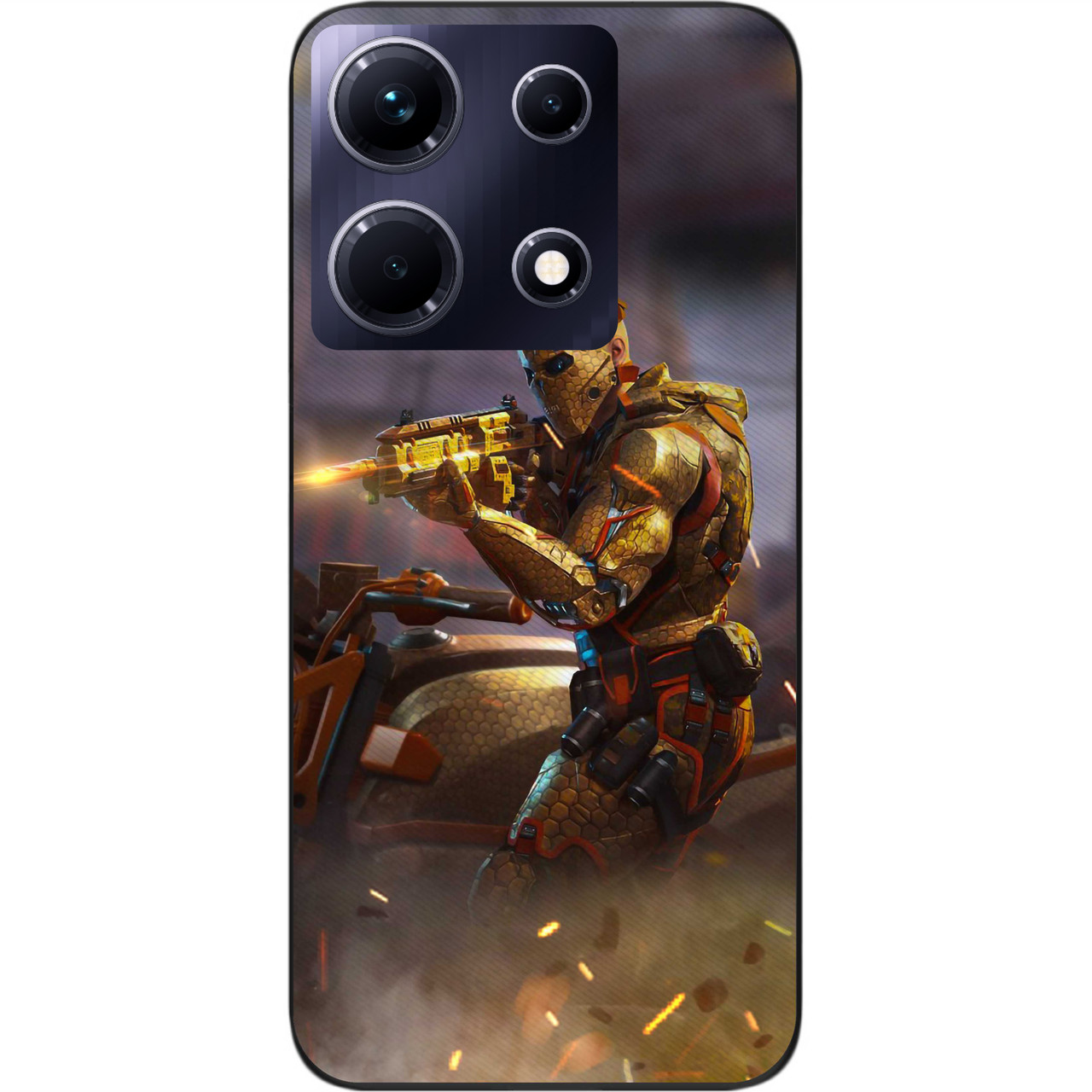 Силіконовий чохол Case для Infinix Note 30 4G (X6833B) з картинкою Call of Duty Ruin Industrial Раян