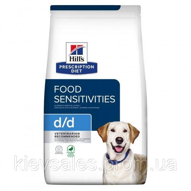 Корм Hill's Prescription Diet Canine D D сухой с уткой для собак страдающих от аллергии 1.5 к KS, код: 7669640 - фото 1 - id-p2146754256