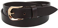 Женский кожаный ремень Skipper 3 см Темно-коричневый (1490-30) BS, код: 8338961