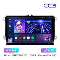 Штатна автомагнітолаTeyes Volkswagen Universal CC3 4+32 Gb (9")
