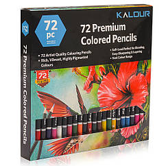 Набір кольорових олівців KALOUR 72 кольори BS, код: 7392343