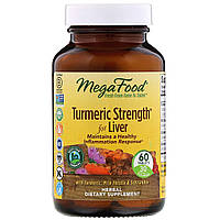 Сила куркумы для печени, Turmeric Strength for Liver, MegaFood, 60 таблеток MD, код: 2337658