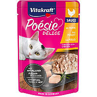 Корм Vitakraft Poésie Délice влажный с курицей в соусе для взрослых котов 85 гр HR, код: 8452074