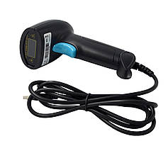 Сканер дротовий Asianwell AW-U3 USB лазер, чорний