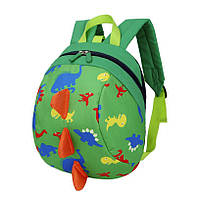 Детский рюкзак Динозавр с ремешком и анти-потерянным ремнем DinoBaby Зеленый (gab_krp220XxFb3 BS, код: 916421