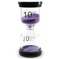 Годинник пісочний (10 хвилин) фіолетовий 10 см (DN30777B) HR, код: 6445103