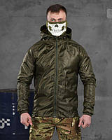 Тактическая куртка дождевик мембранная плащевка олива Армейская ветровка мембранная водонепроницаемая олива