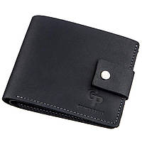 Мужское портмоне в винтажном стиле GRANDE PELLE 11228 Черное HR, код: 1674548