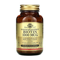 Биотин Solgar Biotin 1000 mcg 250 Veg Caps MD, код: 7527201