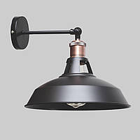 Бра с медно-красным патроном и с 27 см-плафоном Lightled 52-W6857F2-1 BK 270 HR, код: 8144784