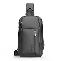 Рюкзак с одной лямкой Mark Ryden Brad MR7808 32 х 20 х 12 см Черный MD, код: 8326153