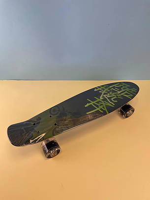 Скейт пенні борд F 9160 Best Board (дошка=55см, колеса PU, світяться, d=6см), зелені, фото 1