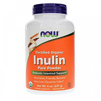 Фруктоолигосахариды NOW Foods Inulin powder 227 g 81 servings HR, код: 7518397