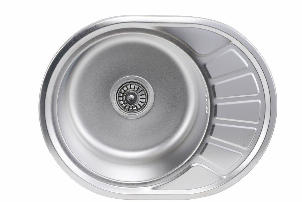 Кухонна мийка Platinum 5745 Satin 0,8 мм матова