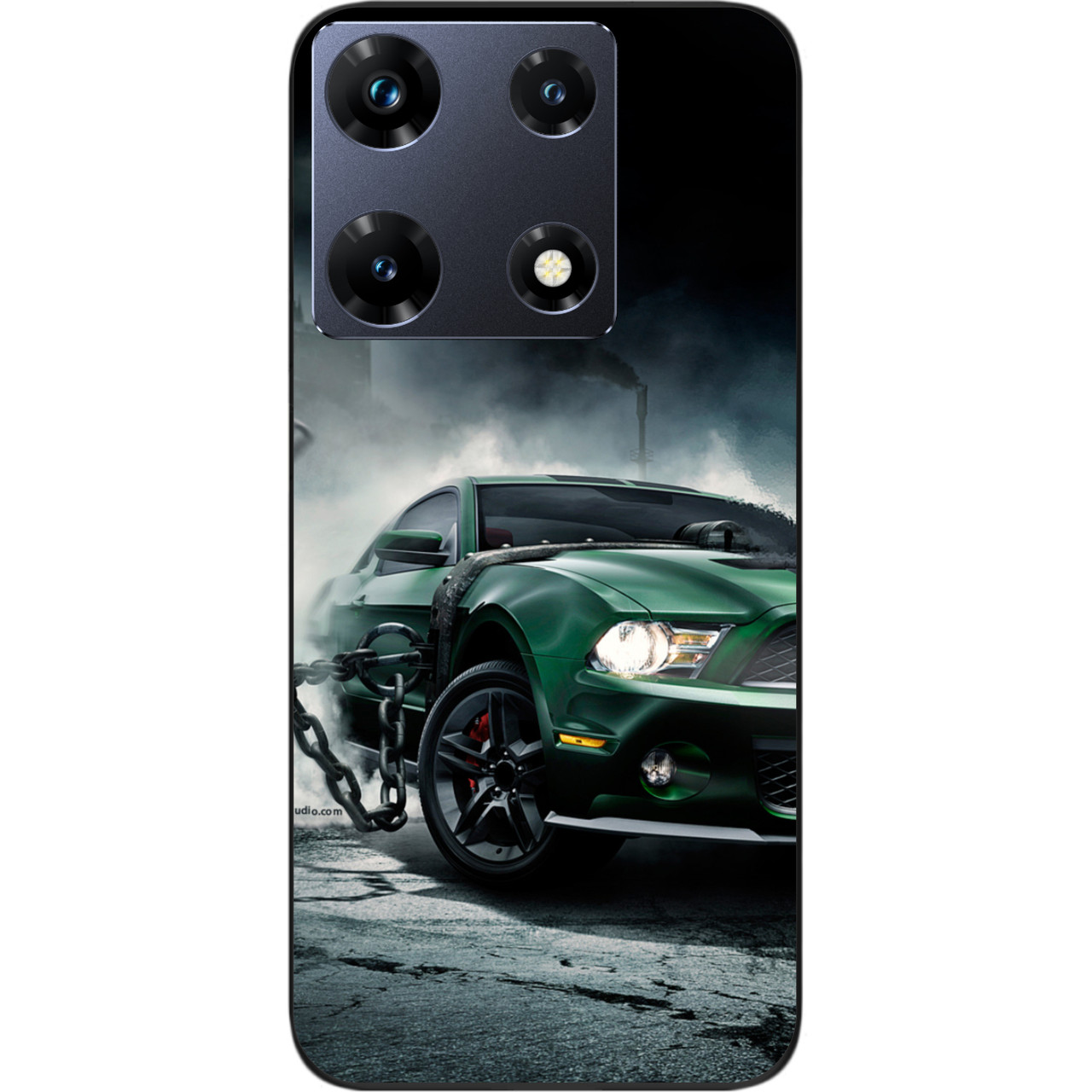 Бампер силіконовий Case для Infinix Note 30 Pro 4G (X678B) з малюнком Мустанг