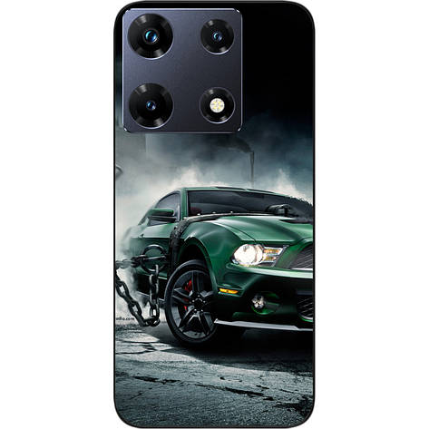 Бампер силіконовий Case для Infinix Note 30 Pro 4G (X678B) з малюнком Мустанг, фото 1