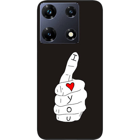 Силіконовий чохол Case для Infinix Note 30 Pro 4G (X678B) з картинкою Like, фото 1