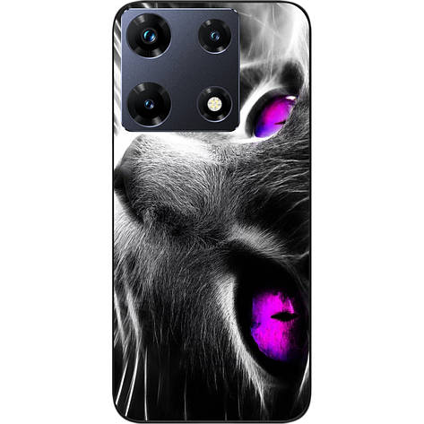 Силіконовий чохол Case для Infinix Note 30 Pro 4G (X678B) з картинкою Гарний кіт, фото 1