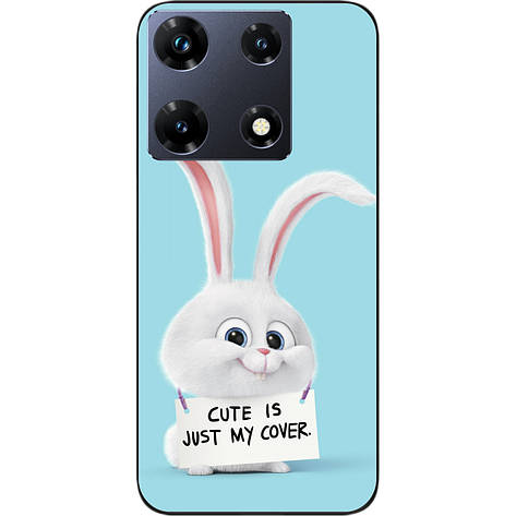 Силіконовий чохол Case для Infinix Note 30 Pro 4G (X678B) з картинкою Зайчик, фото 1
