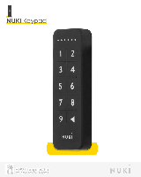 Зчитувач електронний NUKI Keypad чорний доступ за кодом