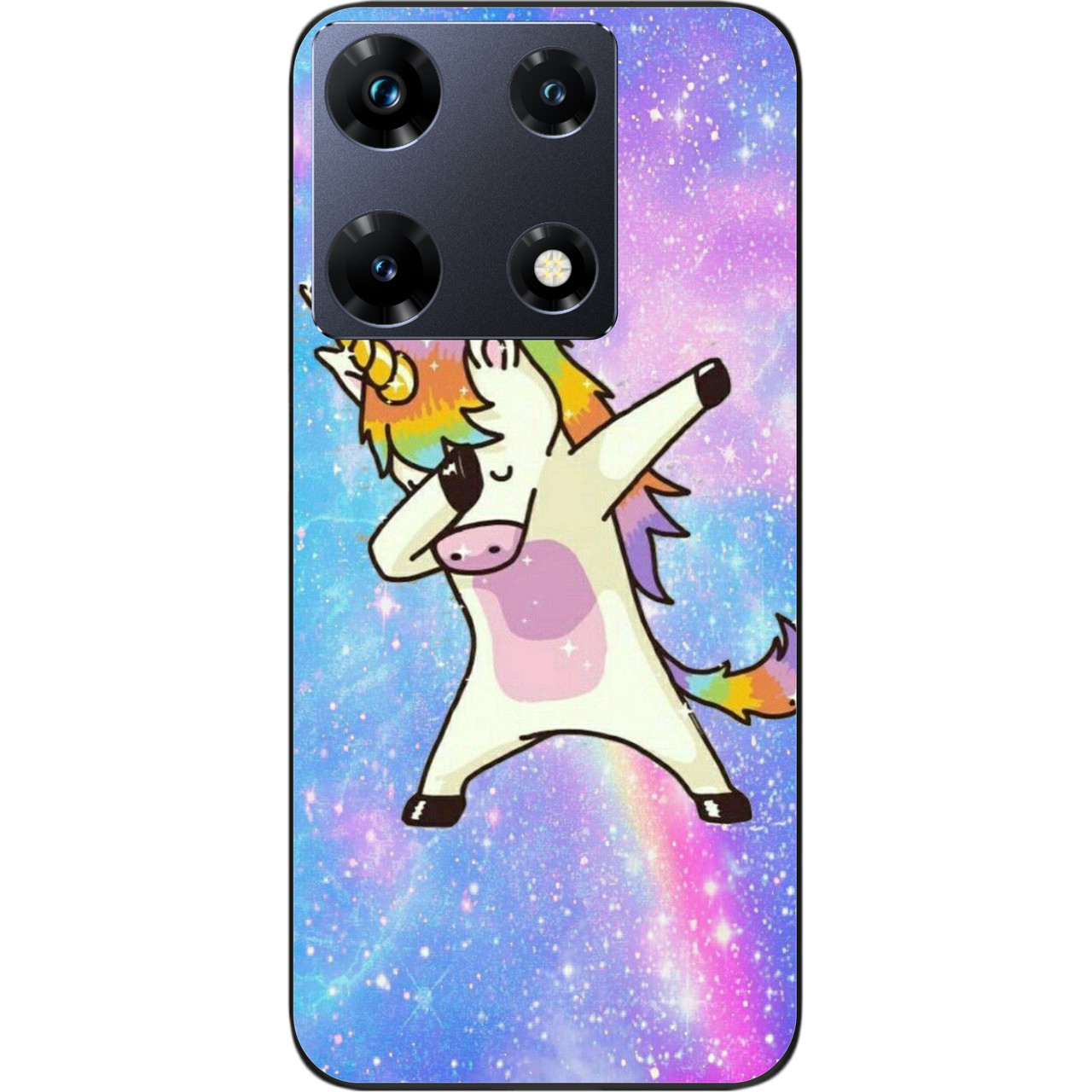 Силіконовий чохол Case для Infinix Note 30 Pro 4G (X678B) з картинкою Єдиноріг стилю