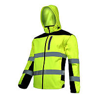 Куртка-жилет сигнальная LahtiPro Soft Shell 40919 XL Желтая HR, код: 7802140