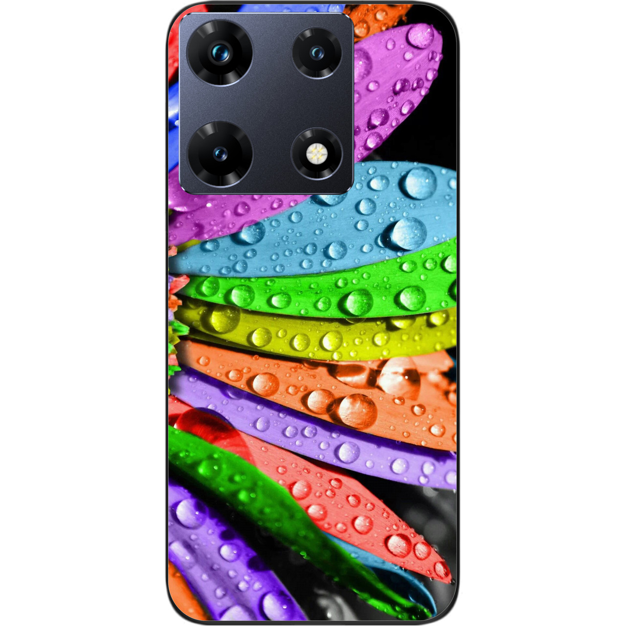 Силіконовий чохол Case для Infinix Note 30 Pro 4G (X678B) з картинкою Яскрава квітка
