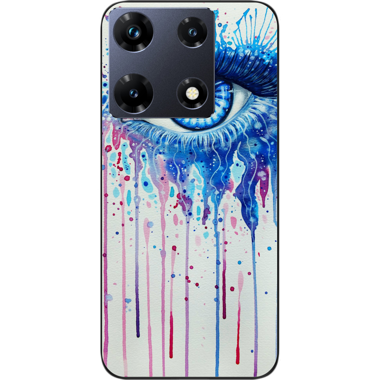 Силіконовий чохол Case для Infinix Note 30 Pro 4G (X678B) з картинкою очей