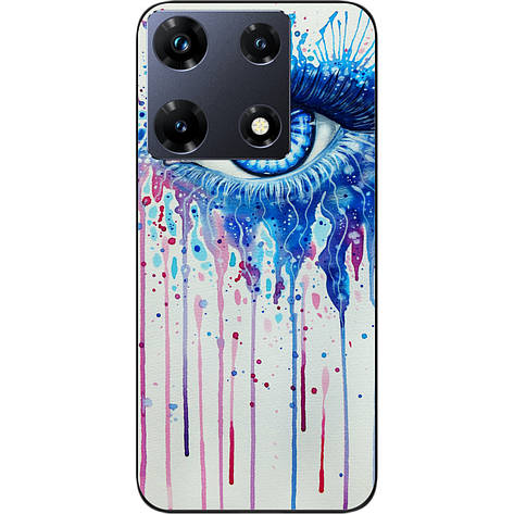 Силіконовий чохол Case для Infinix Note 30 Pro 4G (X678B) з картинкою очей, фото 1